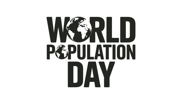 World population day graphic design earth concept