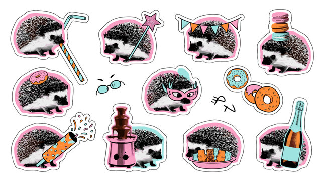 Collection of various laboratory mice and equipment used in scientific experiments and research