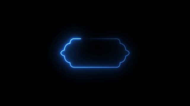 Glowing neon Arabic Islamic text box title frame border video animation ,Glowing neon line Set of linear style Islamic windows 4k video animation,Neon effect Islamic pattern frame icon animation 4k mo