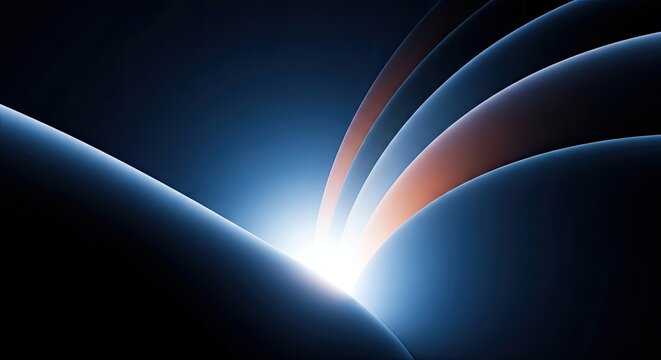 Abstract apple macos ventura wallpaper with dynamic light and color gradient