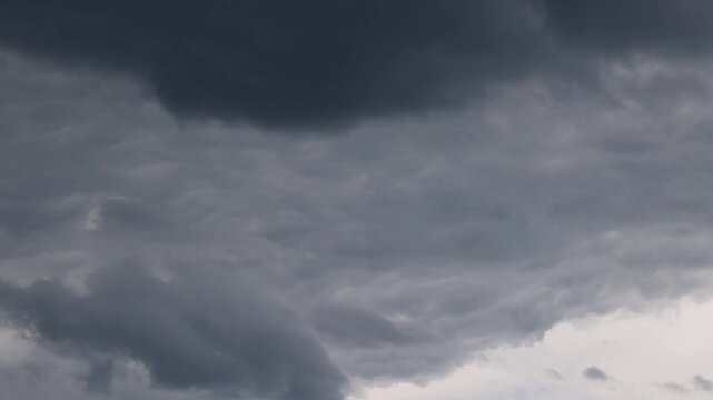 Dark ominous storm clouds gathering overhead