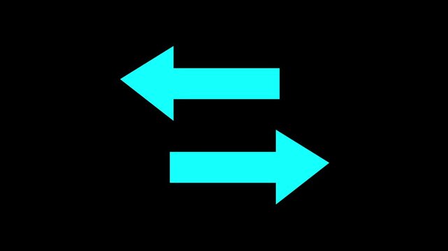 left and right arrow direction sign animation