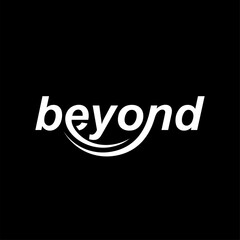Word mark beyond logo design, typography text beyond graphic vector template © Rachmad