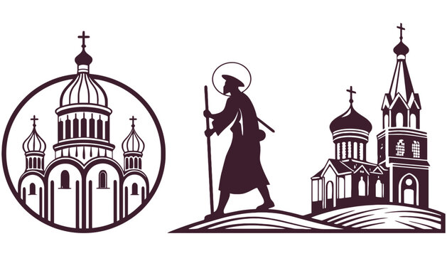 Orthodox church iconography religious pilgrimage