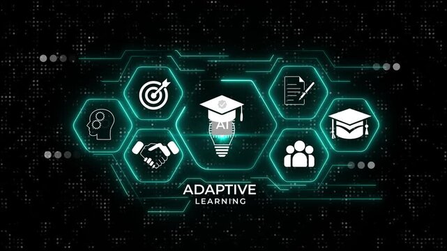 online education technology concept, E-learning education, internet lessons and online webinar, AI-enhanced learning with personalized courses. on transparent background.