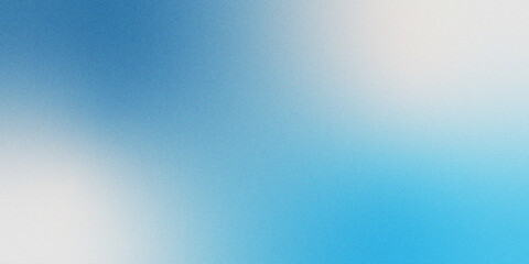 Obraz premium Abstract blue and white gradient background with soft grainy texture