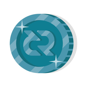 Decred DCR Crypto Coin Digital Currency Icon Design
