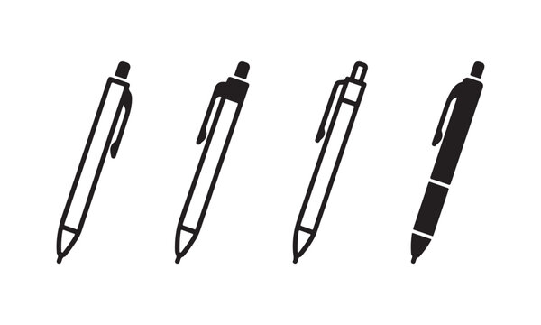 Minimal Mechanical Pencil Icons in Progressive Styles