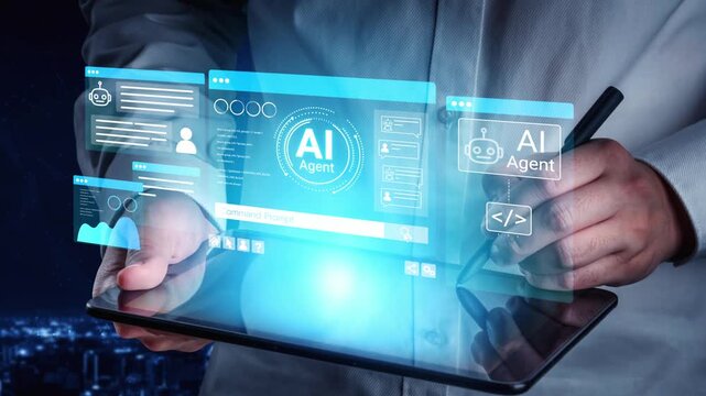 Futuristic Digital Interface with AI Agent Technology and User Interaction for Smart Solutions in a High-Tech Environment. Entropy.