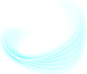 Fototapeta premium abstract swirlng light trails on transparent background 