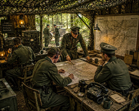 German Forward Command Post in Forest Headquarters