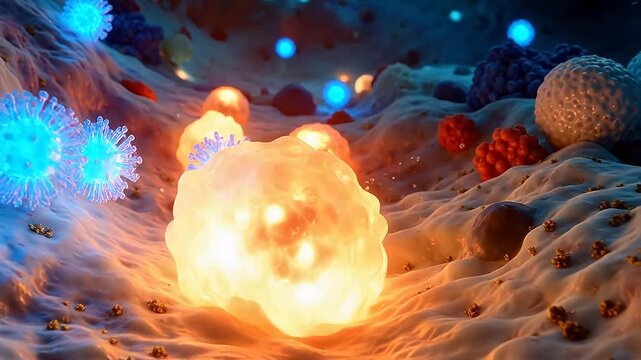 Immersive 3D Immune Landscape: T-Cell Infiltration in Cancer Microenvironment