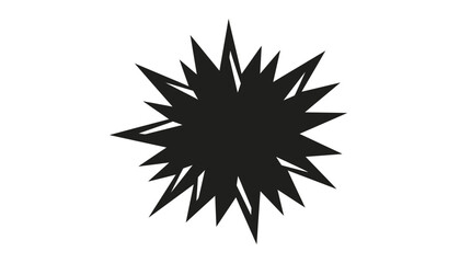 A black explosion or burst symbol. © Xafira