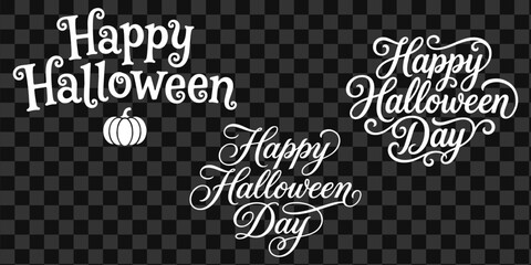 Happy Halloween Greeting Cards and Signs Vector Collection © MSTMASUMA