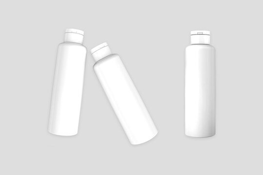 Realistic cosmetics container for soap, cream, lotion, shampoo, 3d rendering. Mock Up for cosmetics product.