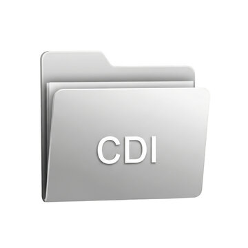 Minimalist folder icon labeled cdi
