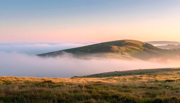 Foggy Hill Landscape

