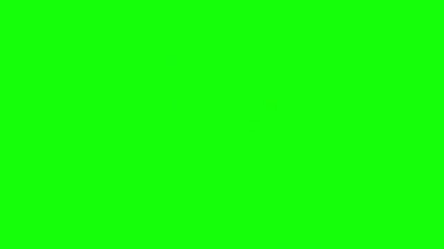 Downward Trend Arrow Through Keyboard Keys on Bright Green Background