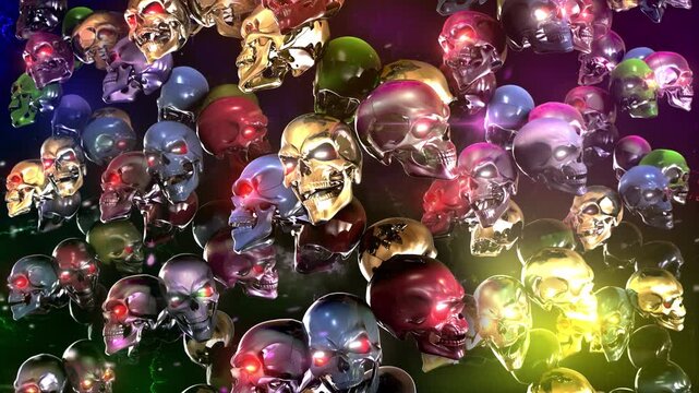 Colorful Skulls