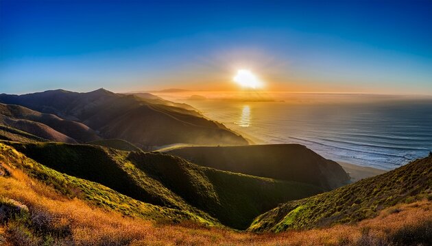 Sunrise Coast Range San Luis Obispo