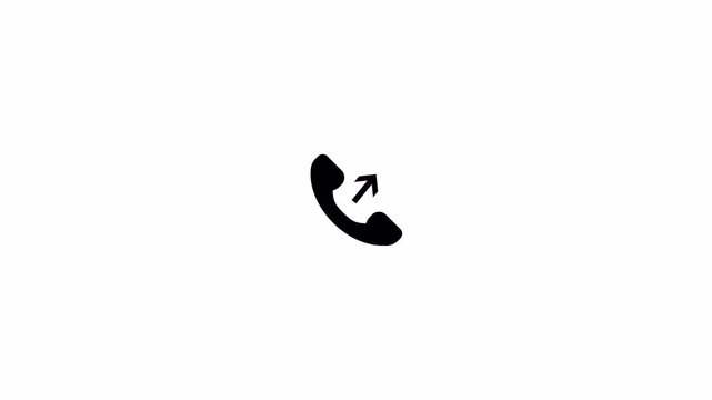 Outgoing Call Phone Icon with Upward Arrow Animation in 4K on Transparent Background
Representing outgoing call, dial, call forward, and contact connection UI design animation  With Alpha Channel
