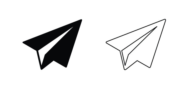Paper plane icon, Paper plane Logo, Paper plane vector illustration