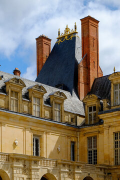 French Palace Roof and Chimney Detail