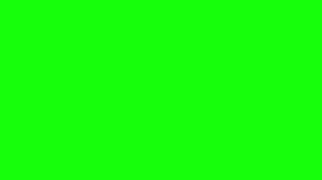 Upgrade button on green screen background with hand cursor