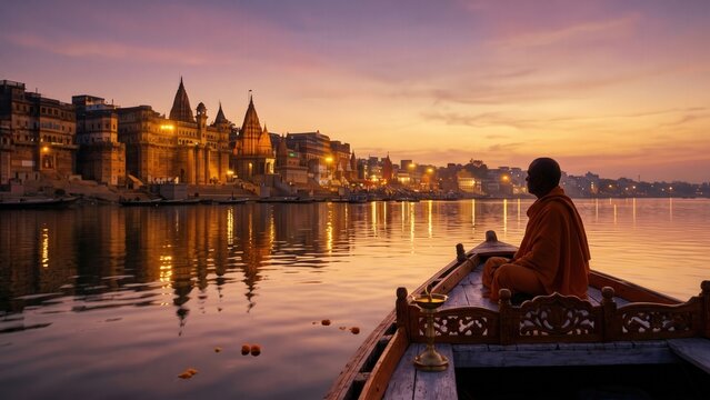 Tulsidas at Kashi &ndash; Sacred Varanasi River View