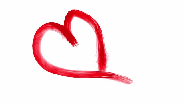 A brush stroke of a broken heart