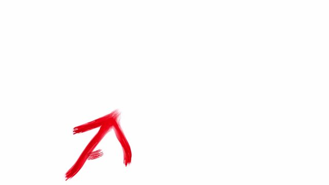 A brush stroke of female male gender sign