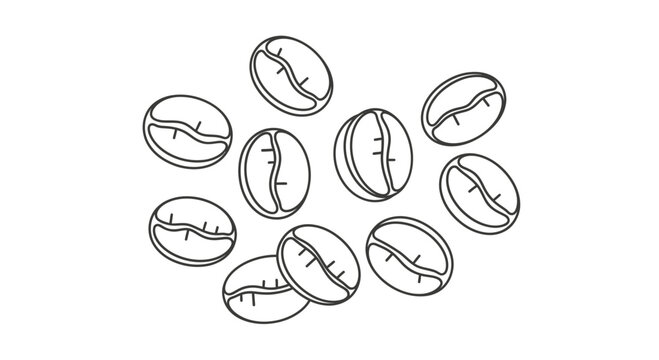 Vector illustration of prank pies scattered on a surface