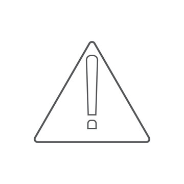 Alert icon. Exclamation mark in triangle. Atention, danger and alarm symbol.