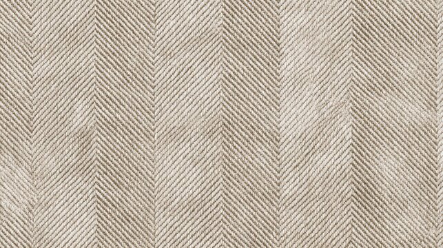 Patterns of fabric with herringbone design displayed on a light background in a textile studio during daylight hours