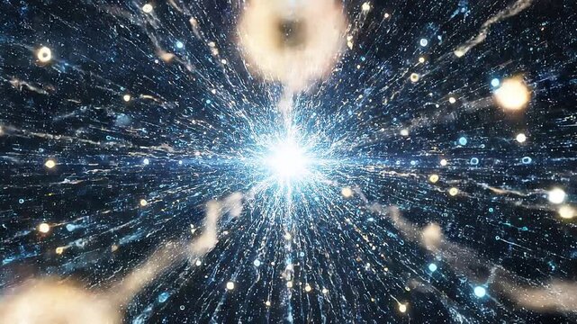 Advanced Artificial Intelligence Neural Network Visualization with Glowing Data Streams