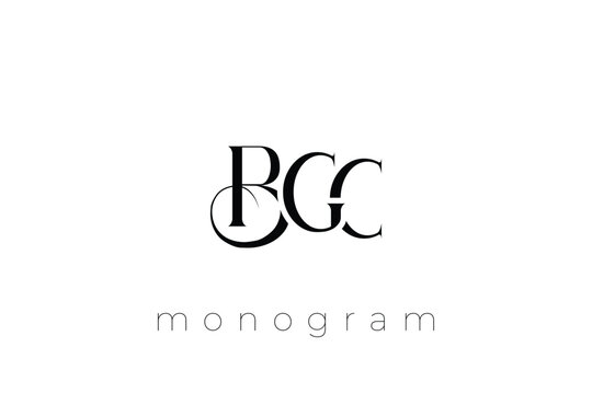 BGC Elegant Monogram Logo Design With Decorative Lettering