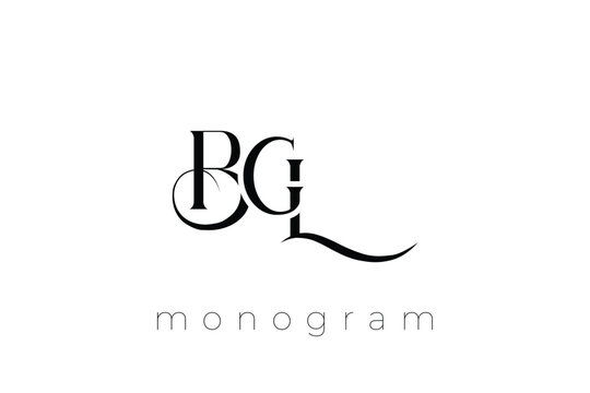 BGL Elegant Monogram Logo Design With Decorative Lettering