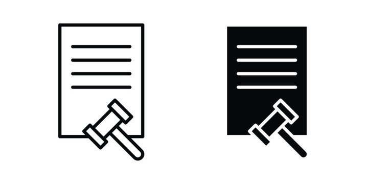 Corporative law icon