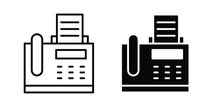 Fax machine icon