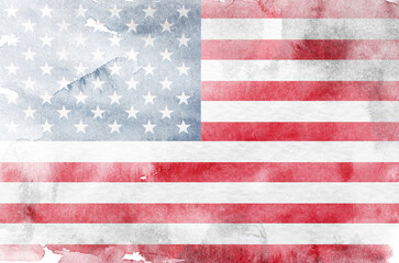 Grunge USA flag. American flag with grunge texture. © Yuliia777 Art
