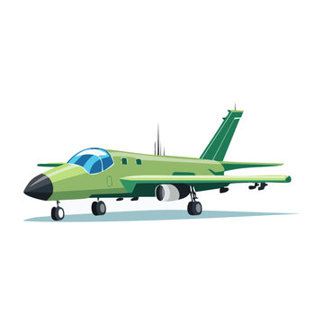 Green and blue airplane flying in clear sky