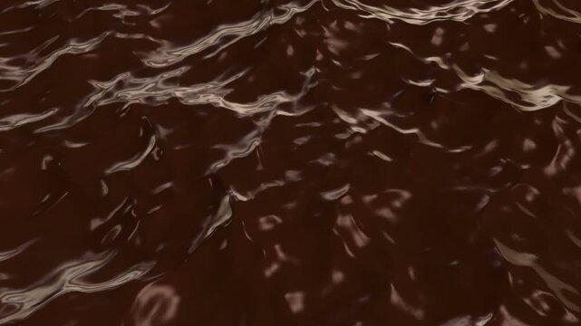 Swirling Melted Dark Chocolate Texture Background 

