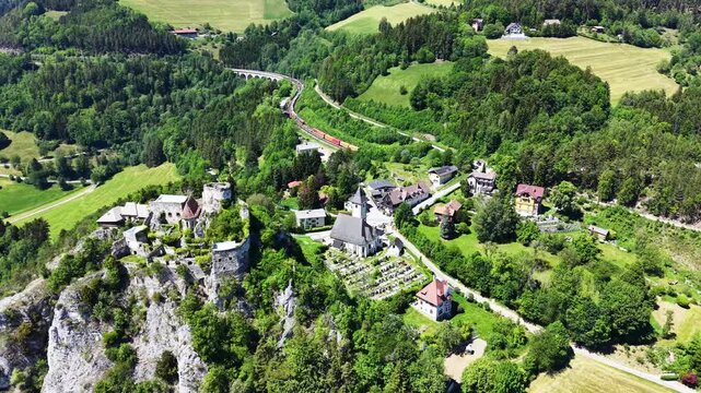 Klamm Castle Ruins Near Semmering in Lower Austria