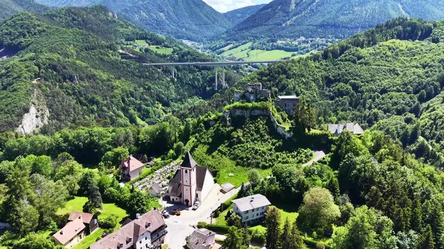 Klamm Castle Ruins Near Semmering in Lower Austria
