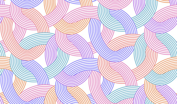 White and colorful line pattern vector ilustration geometric-pattern, seamless-pattern, abstract-pattern background simple design