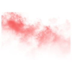Fototapeta premium Abstract Watercolor Painting of Soft Pink Clouds on White Background