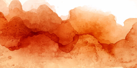 Fototapeta premium Red heart on white background with sky clouds, watercolor, smoke and vintage grunge texture design