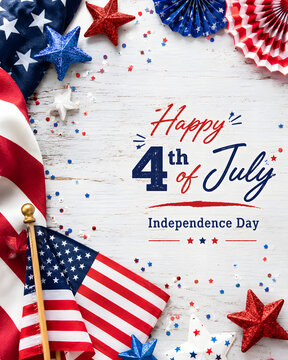 American Patriotic Greeting Card Design