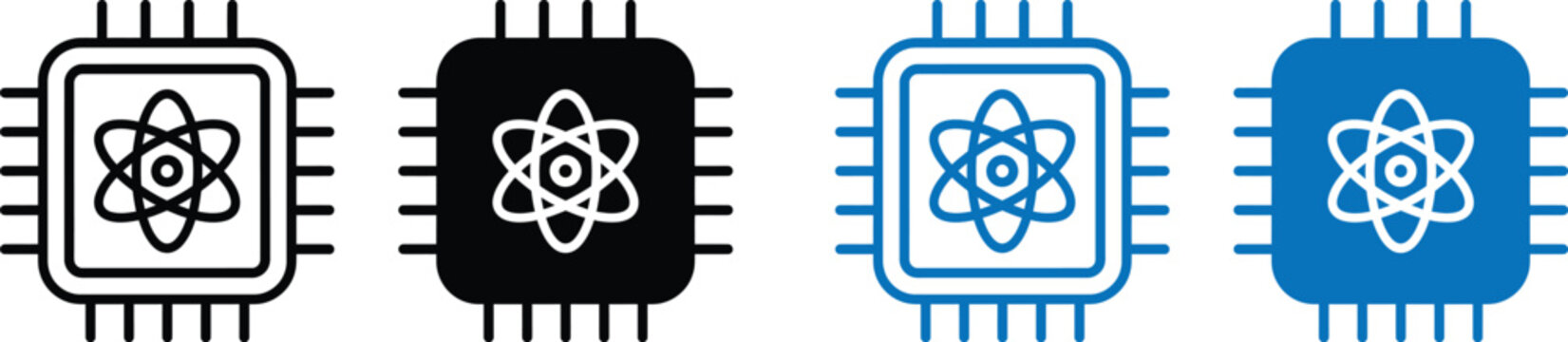 React logo icons in different colors and styles