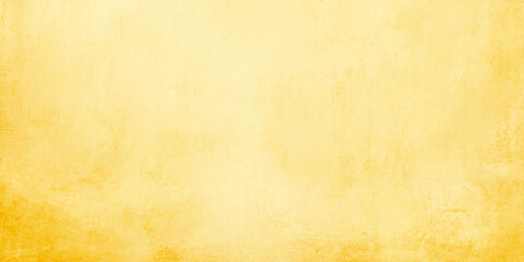 Obraz premium Yellow vintage grunge paper background texture with vignette borders for retro design and backdrop concepts. Vintage, aged paper look with subtle stains, scratches, and darker vignette borders